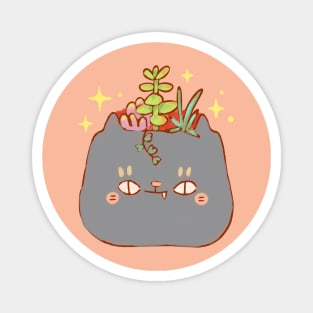 Cat Planter Magnet